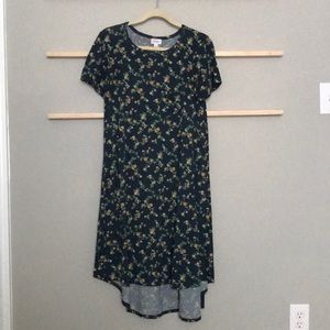Navy Floral Lularoe Carly dress